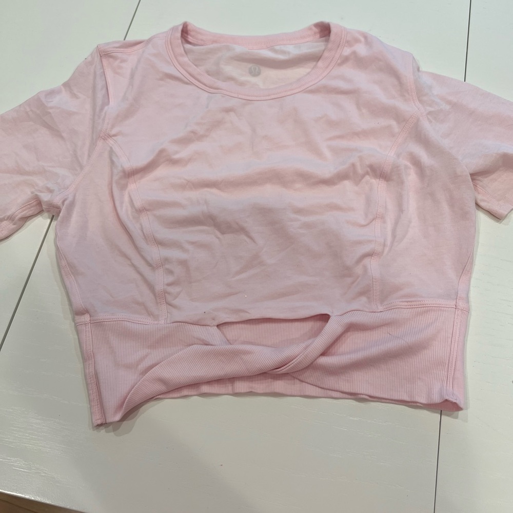Light pink lululemon shirt